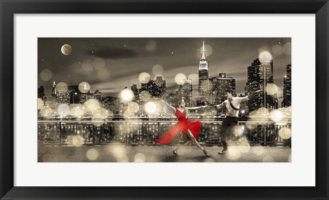 Framed Dancin&#39; in the Moonlight (BW) Print