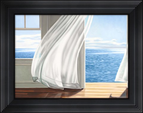 Framed Ocean Escape (detail) Print