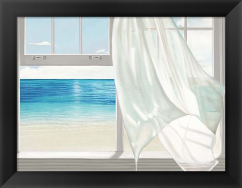 Framed Emerald Seascape  (detail) Print