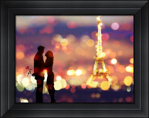 Framed Date in Paris Print