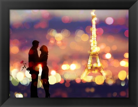 Framed Date in Paris Print