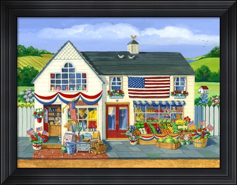 Framed 4th of July Market Print