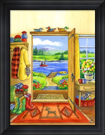 Framed Getaway Cabin Print
