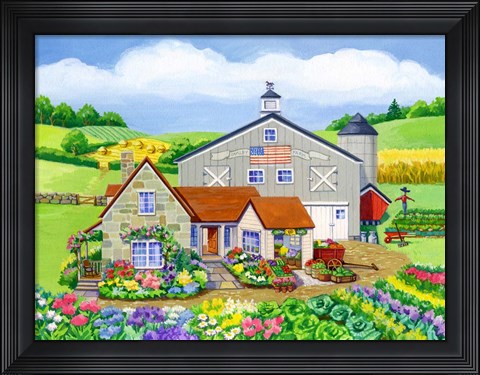 Framed Oakley Farm Print