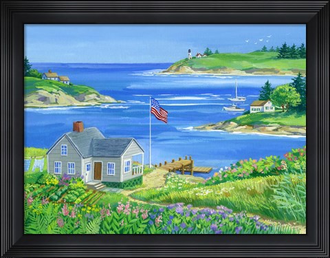 Framed Summer View Print