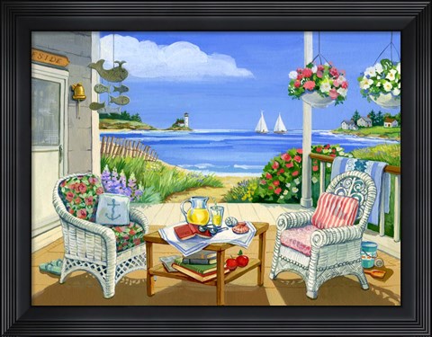 Framed Wicker Porch Print