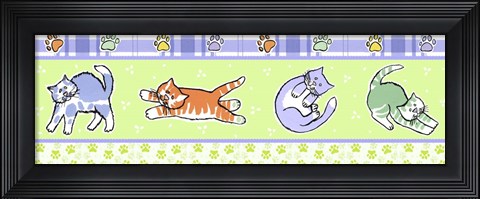 Framed Fun Kitties Border Print
