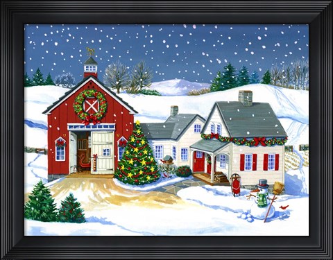 Framed Gibson Barn Print