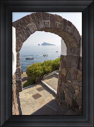 Framed Panarea - The Door Print