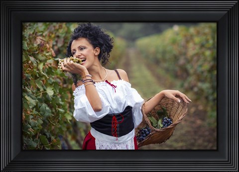 Framed Grape 2 Print
