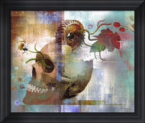 Framed Skulliage Print