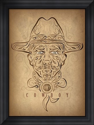 Framed Cowboy Print