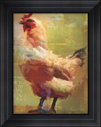Framed Rooster Print