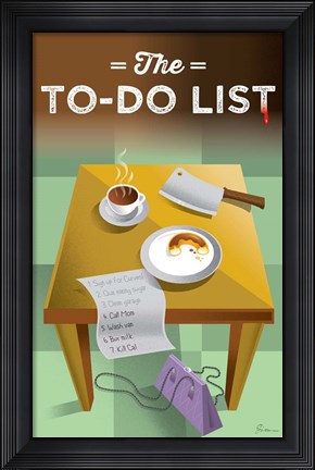 Framed To Do List Print
