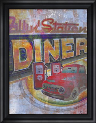 Framed Fillin Station Print