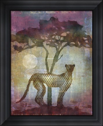 Framed Africa Cheetah Print