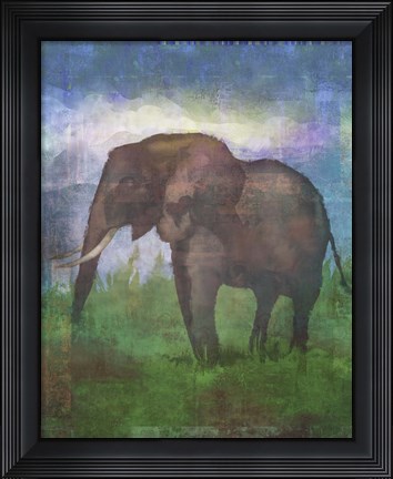 Framed Africa Elephant Print