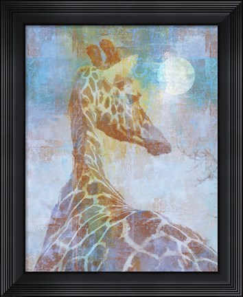 Framed Africa Giraffe Print