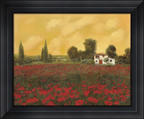 Framed I Paveri e L&#39;Estate Calda Print