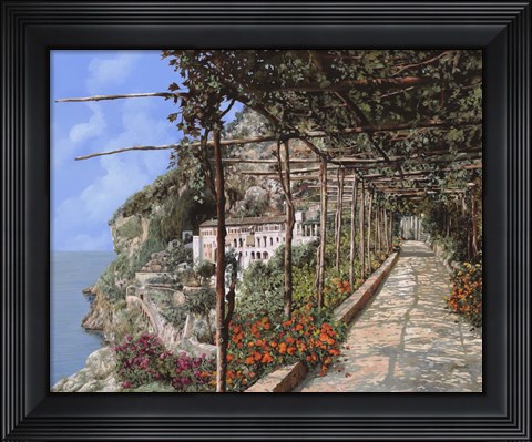 Framed L'albergo dei Cappuccini Amalfi Print