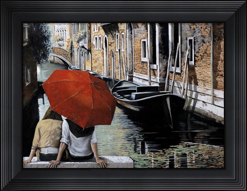 Framed Uno Sguardo al Canale Print