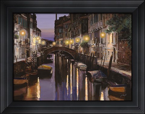 Framed Venezia al Crepuscolo Print