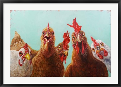 Framed Chicken for Dinner Print