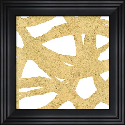 Framed Endless Circles Front Gold III Print