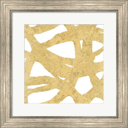 Framed Endless Circles Front Gold III Print