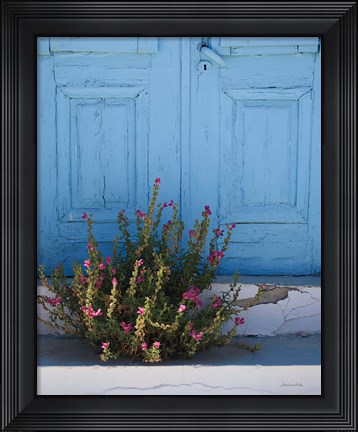 Framed Santorini I Crop Print