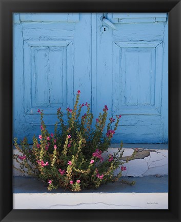 Framed Santorini I Crop Print