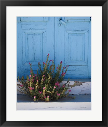 Framed Santorini I Crop Print