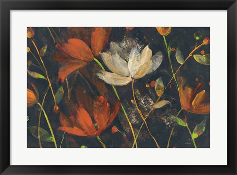 Framed Moonlight Garden I Spice Print