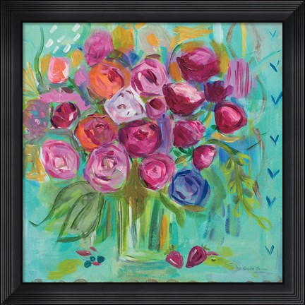 Framed Pink Peonies Print