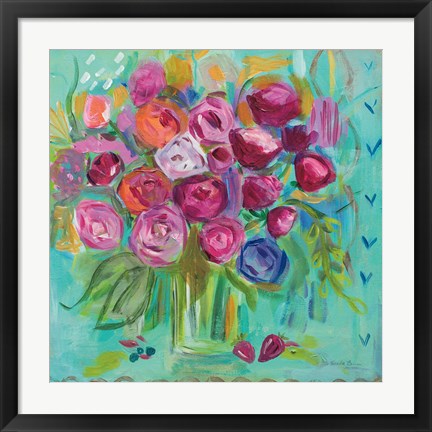 Framed Pink Peonies Print