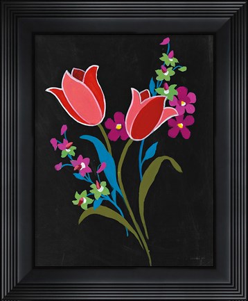 Framed Alpine Bouquet IV Print