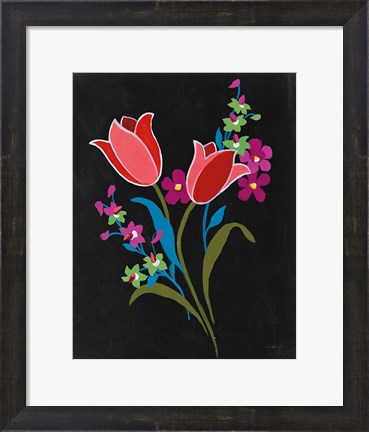 Framed Alpine Bouquet IV Print