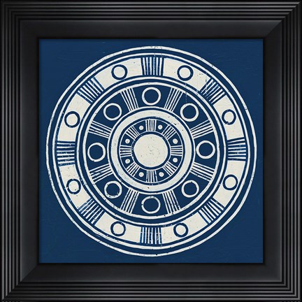 Framed Seville II Dark Blue FB Print