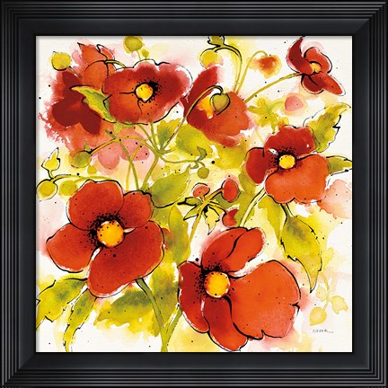 Framed Wild Meadow I Print