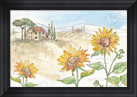 Framed Tuscan Elegance IV Print
