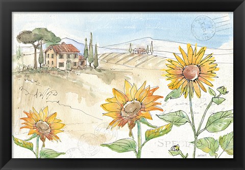 Framed Tuscan Elegance IV Print