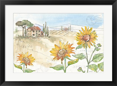 Framed Tuscan Elegance IV Print