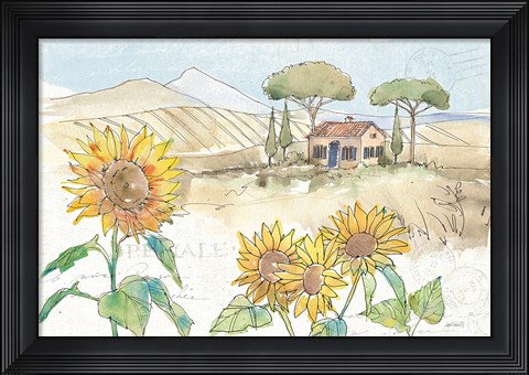 Framed Tuscan Elegance III Print