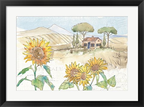 Framed Tuscan Elegance III Print