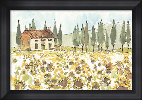 Framed Tuscan Elegance I Print