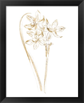 Framed Gilded Botanical IV Print