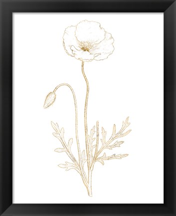 Framed Gilded Botanical I Print