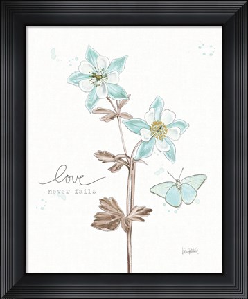 Framed Bits of Blue IV Print