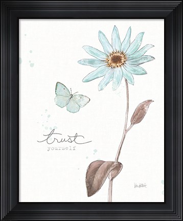 Framed Bits of Blue III Print