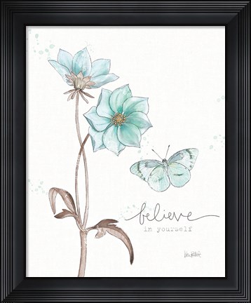 Framed Bits of Blue II Print